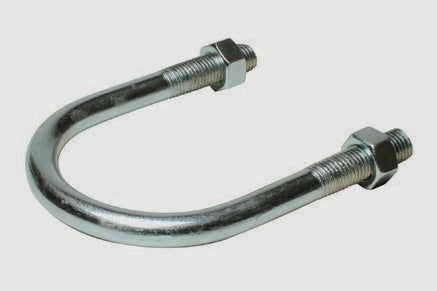 U-bolts for pipe mounting (2x)